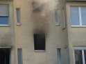 Brand Wohnung mit Menschenrettung Koeln Vingst Ostheimerstr  P009